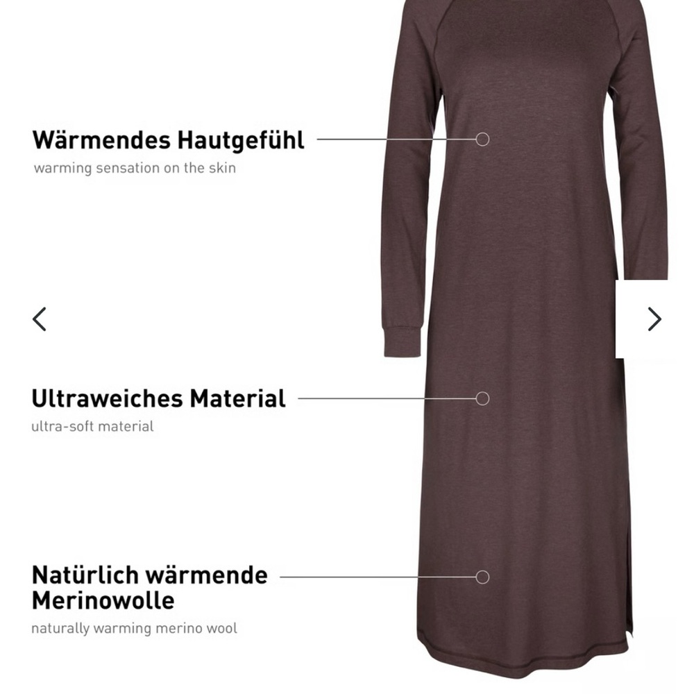 🆕 Calida Nightdress Nightgown Womens Grey Soft Night Shirt Sporty Athletic Small - Picture 16 of 16